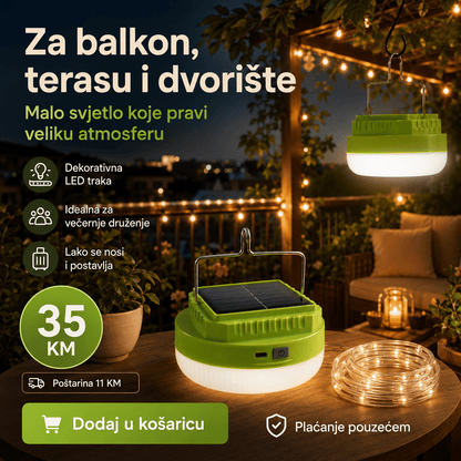 Solarna Kamp Svjetiljka s LED Trakom – – – slika 5