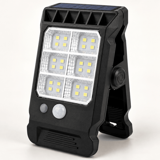Solarna LED lampa 21A sa štipaljkom i senzorom pokreta – Solarne lampe sa štipaljkom – – slika 1