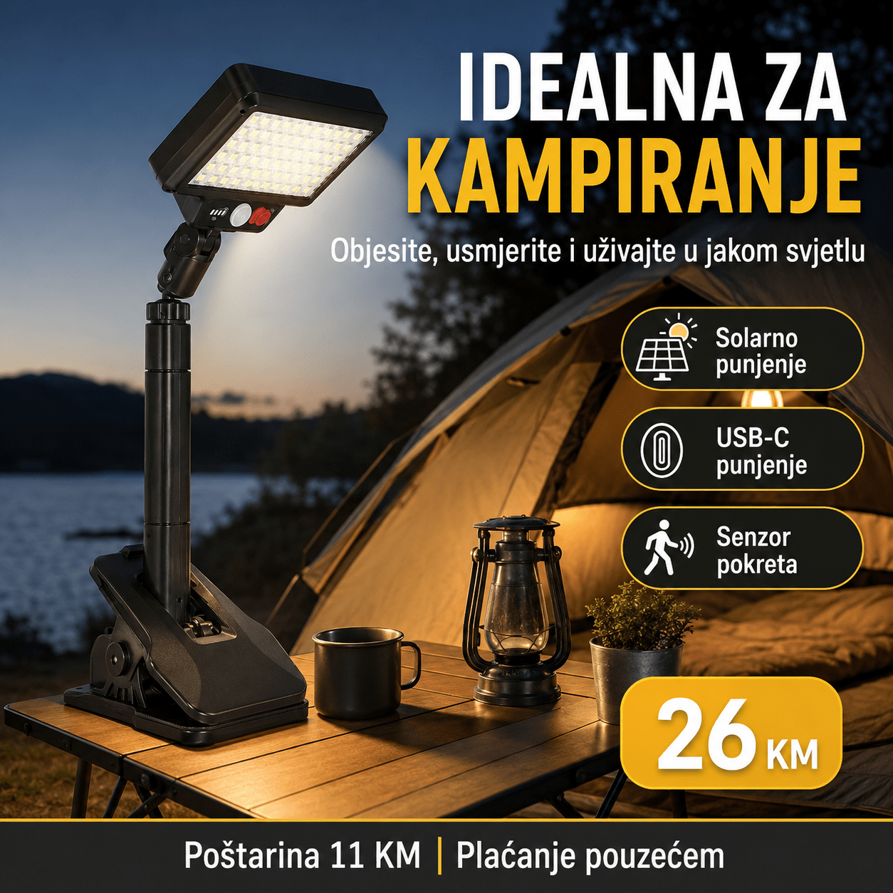 Solarna LED Radna Svjetiljka – – – slika 1