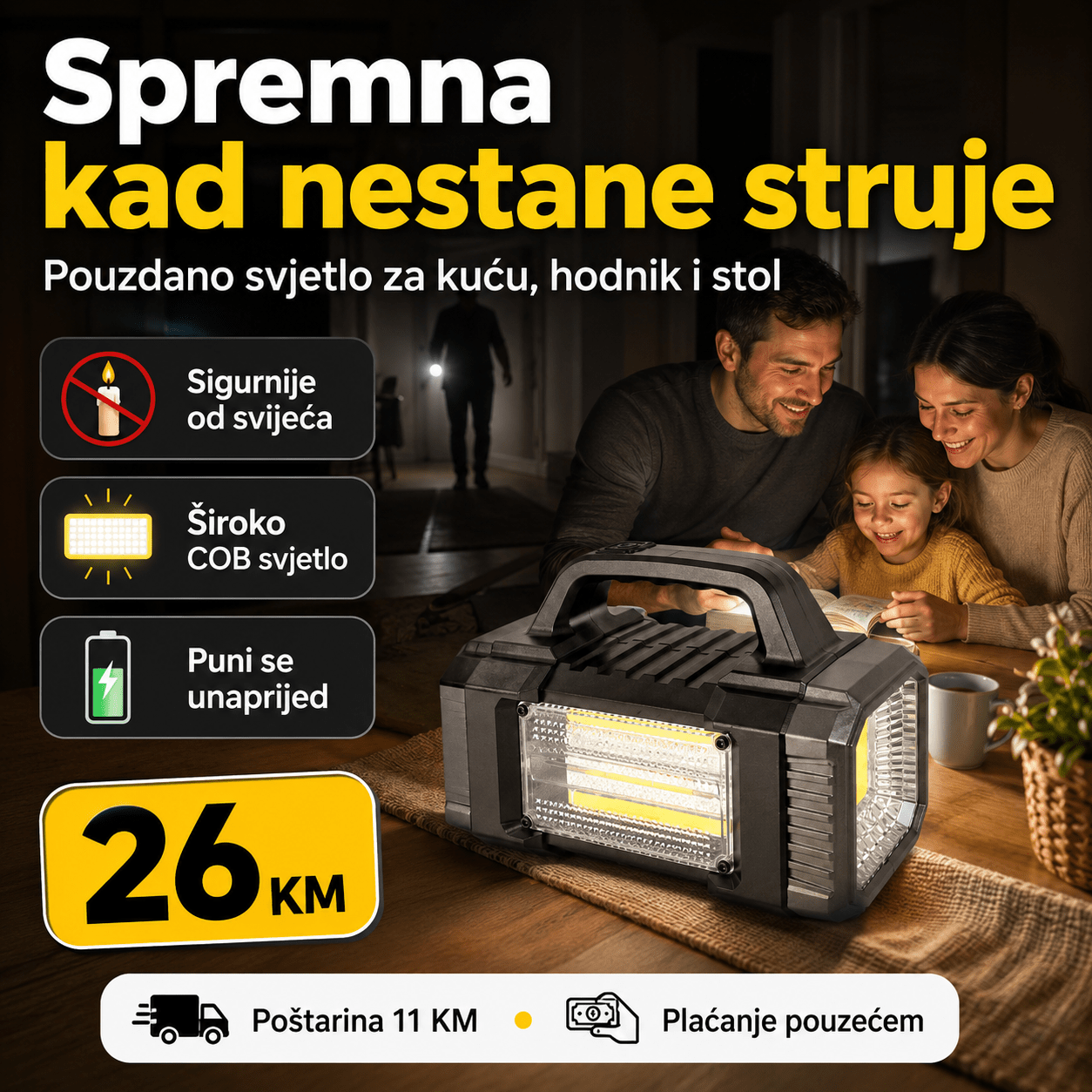 Solarna LED Ručna Svjetiljka – – – slika 2