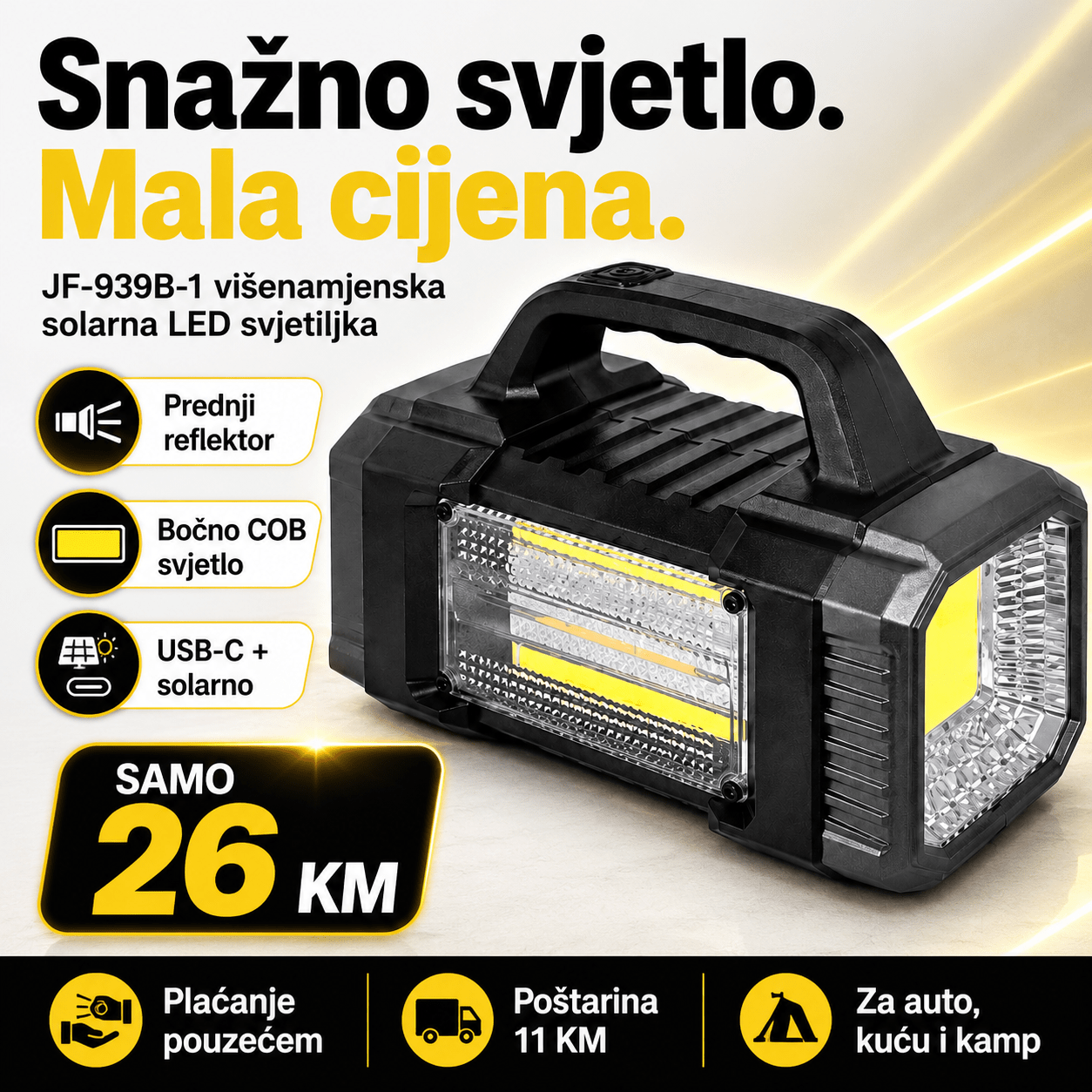 Solarna LED Ručna Svjetiljka – – – slika 7