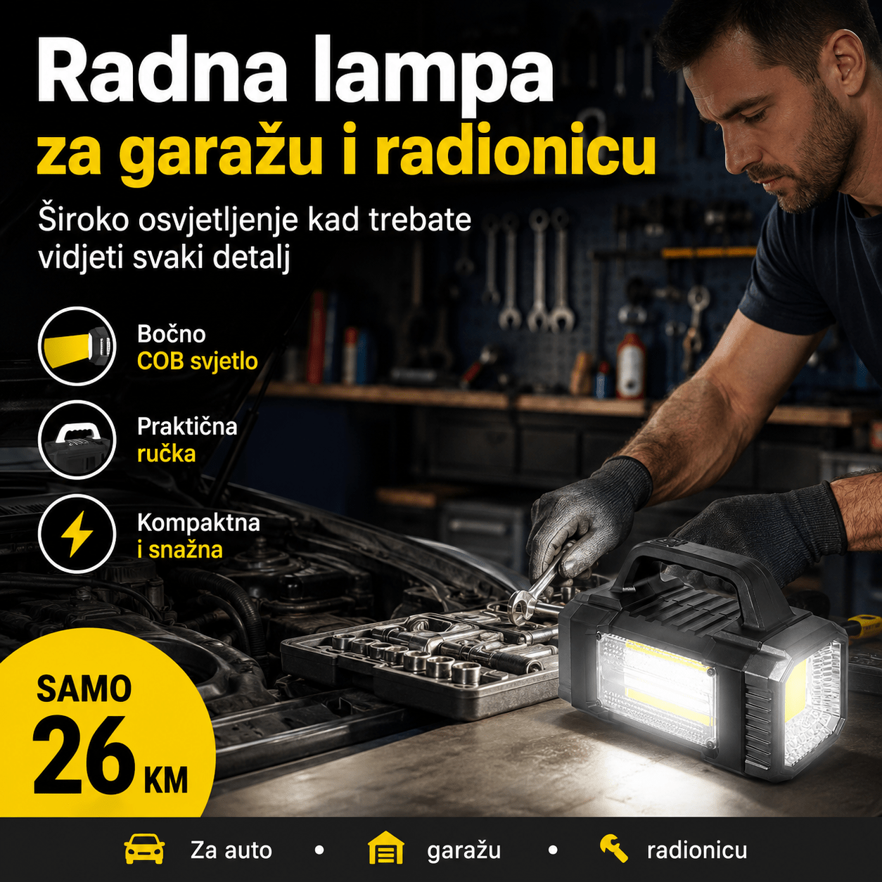 Solarna LED Ručna Svjetiljka – – – slika 3