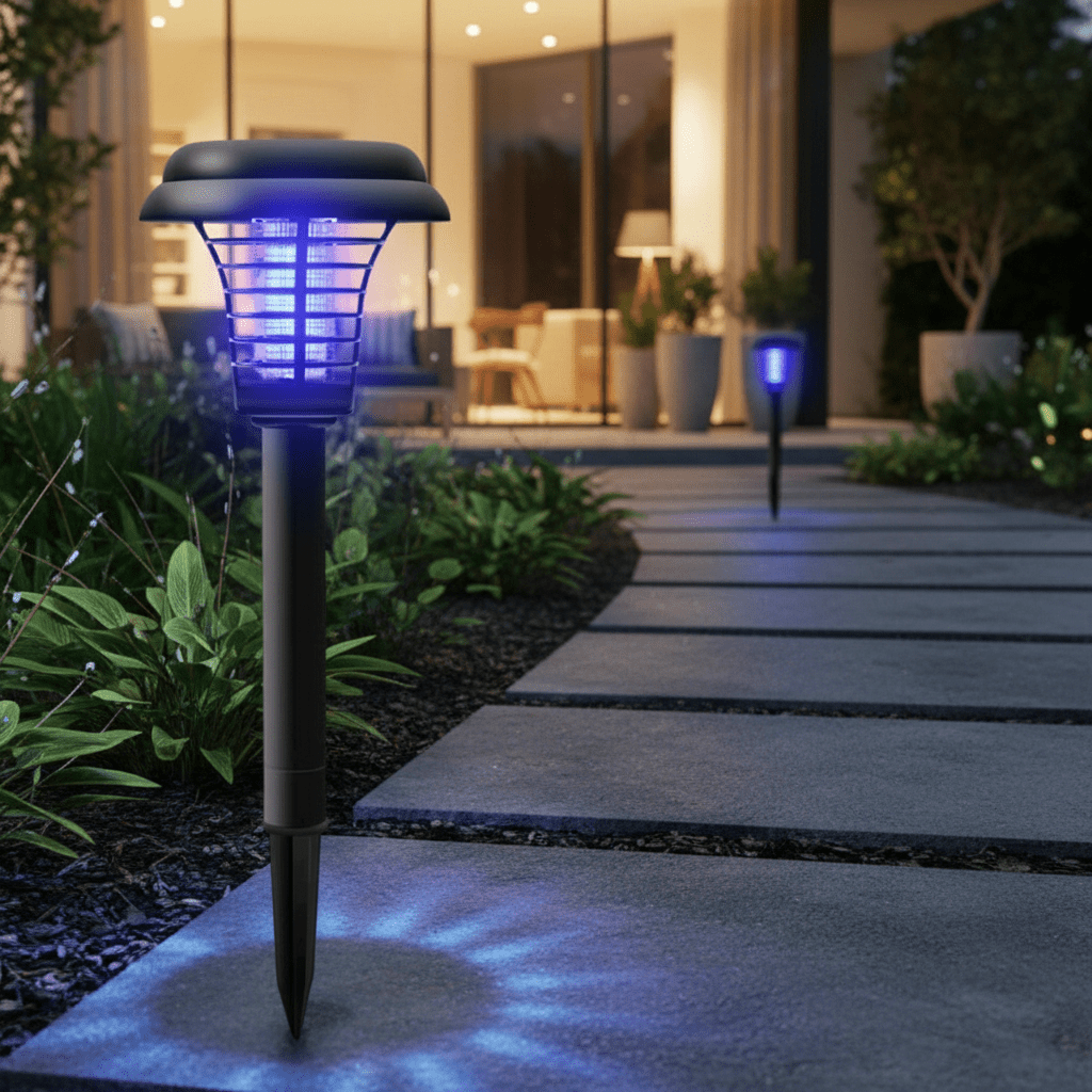 Solarna UV Lampa Protiv Komaraca i Insekata za Vrt i Dvorište – Vrtna oprema – Univerzalna – slika 3