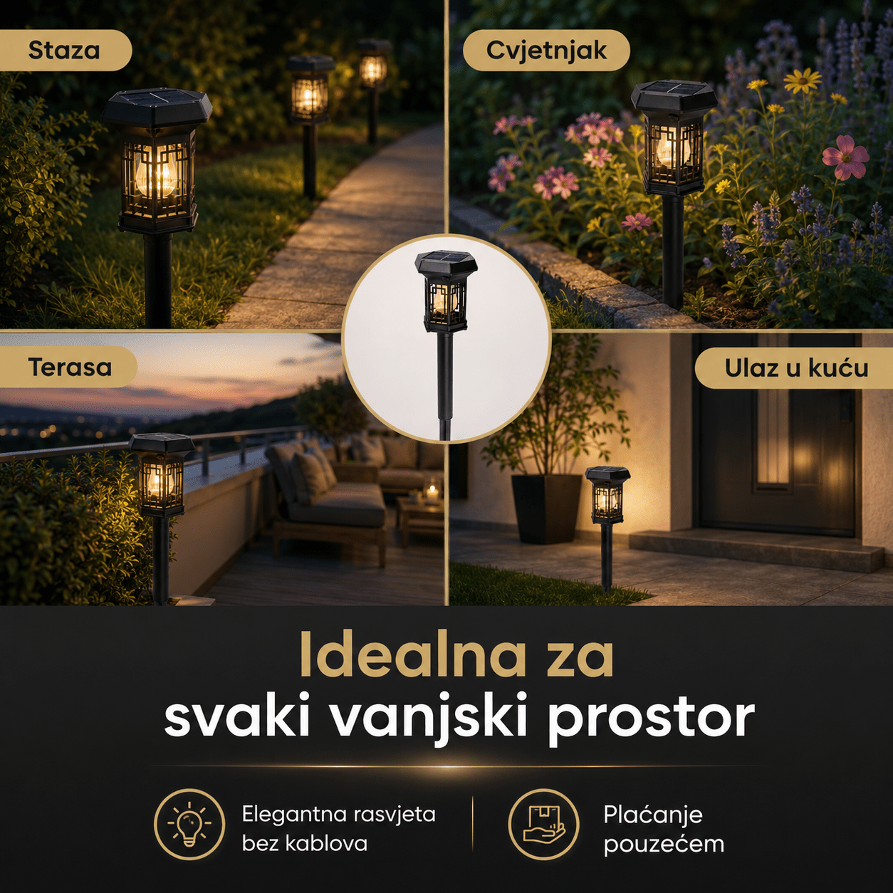 Solarna Vrtna LED Svjetiljka – – – slika 6