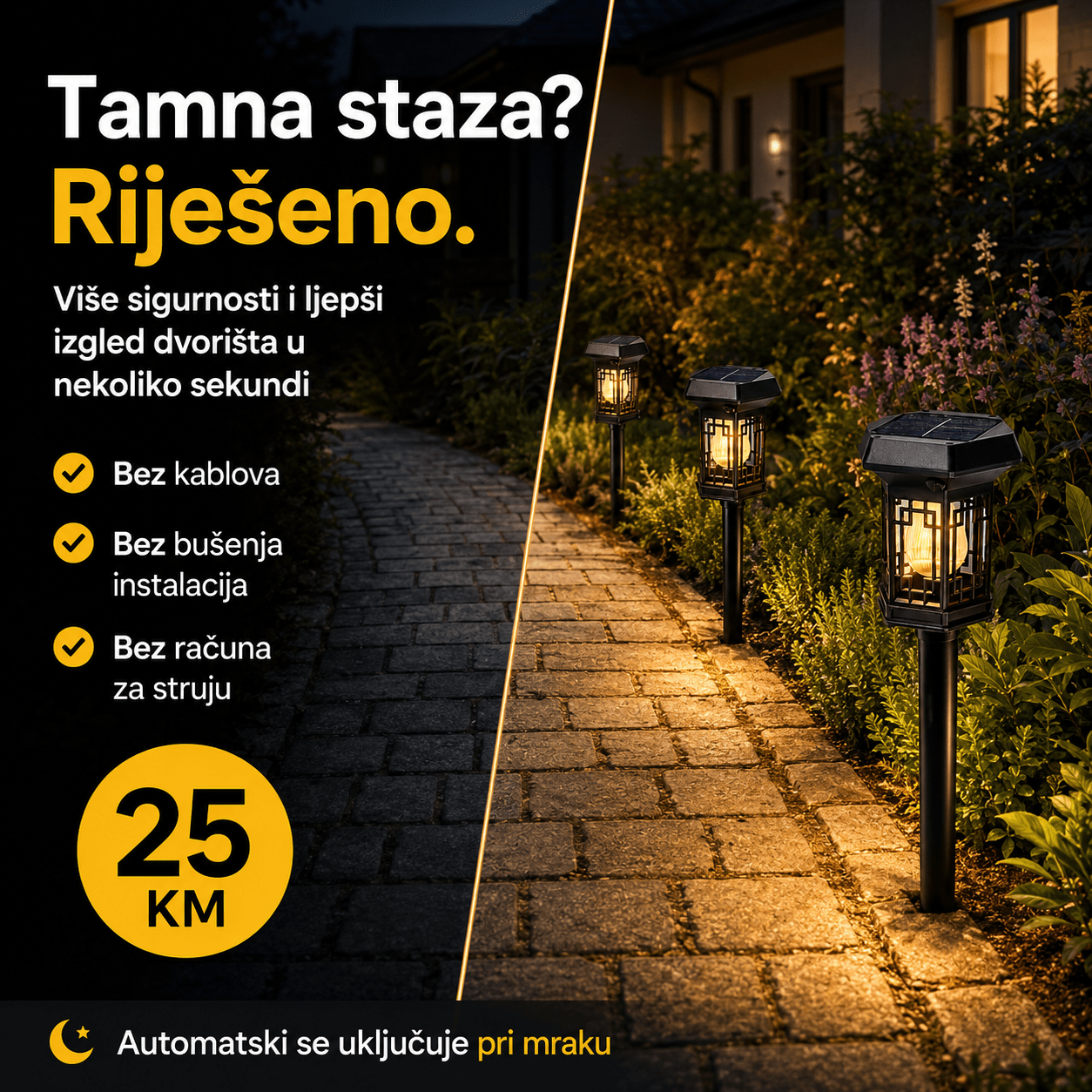 Solarna Vrtna LED Svjetiljka – – – slika 5