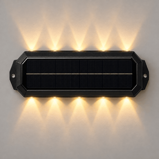 Solarna zidna lampa 1081 s osvjetljenjem gore i dolje – Solarne zidne dekorativne lampe – – slika 1