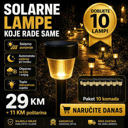 Solarne lampe za dvorište(10 kom) – – – slika 2