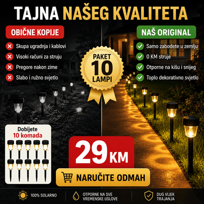 Solarne lampe za dvorište(10 kom) – – – slika 3