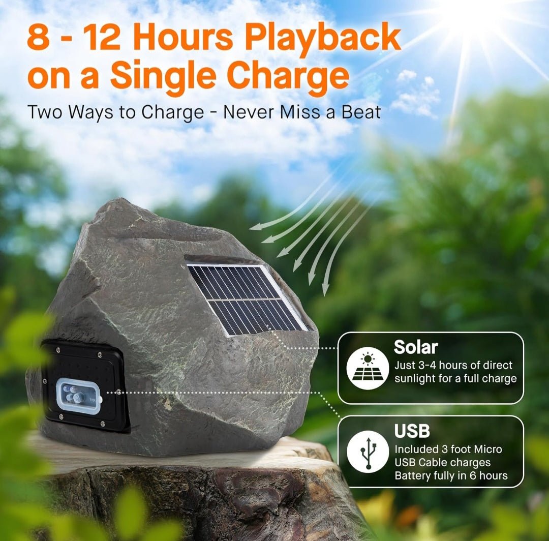 Solarni Bluetooth zvučnik u obliku kamena – – – slika 8