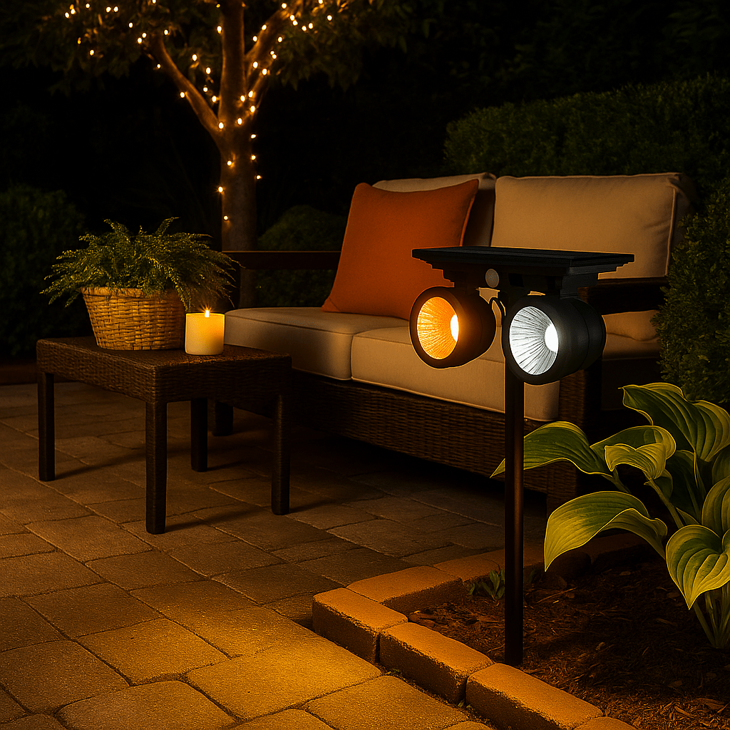 Solarni LED Reflektor s Dvije Glave - SAMO KLIKNI