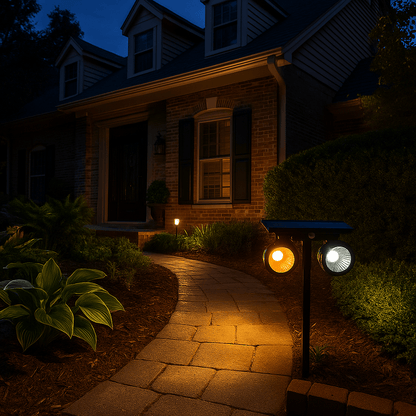 Solarni LED Reflektor s Dvije Glave – – – slika 7