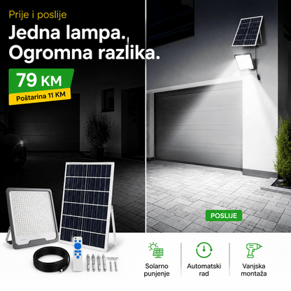 Solarni LED Reflektor s Odvojenim Solarnim Panelom – – – slika 4