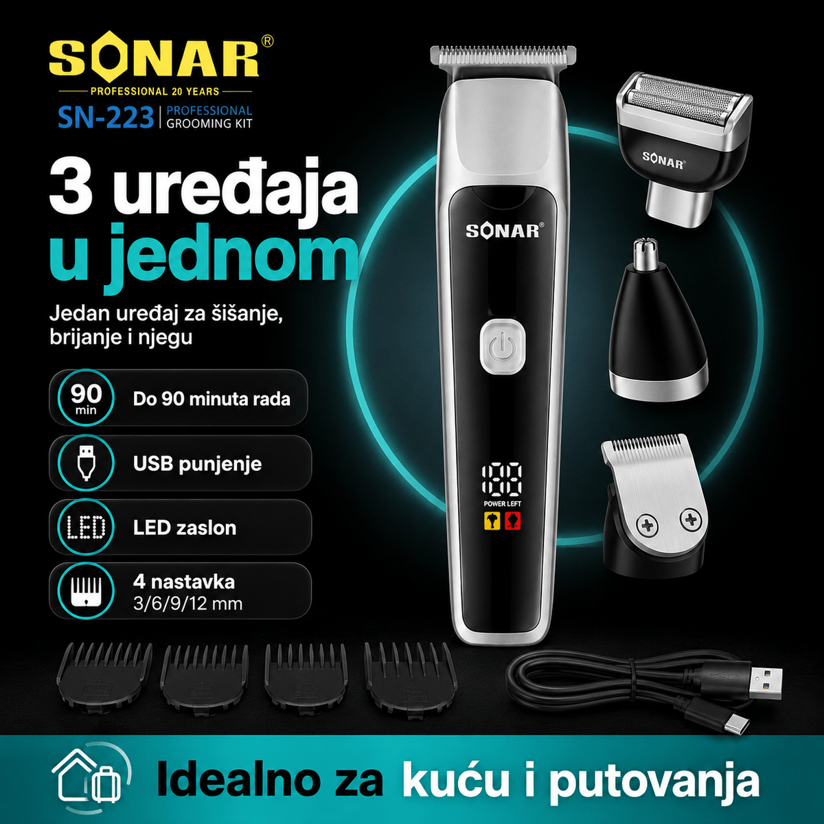 Sonar Aparat Za Šišanje – – – slika 8