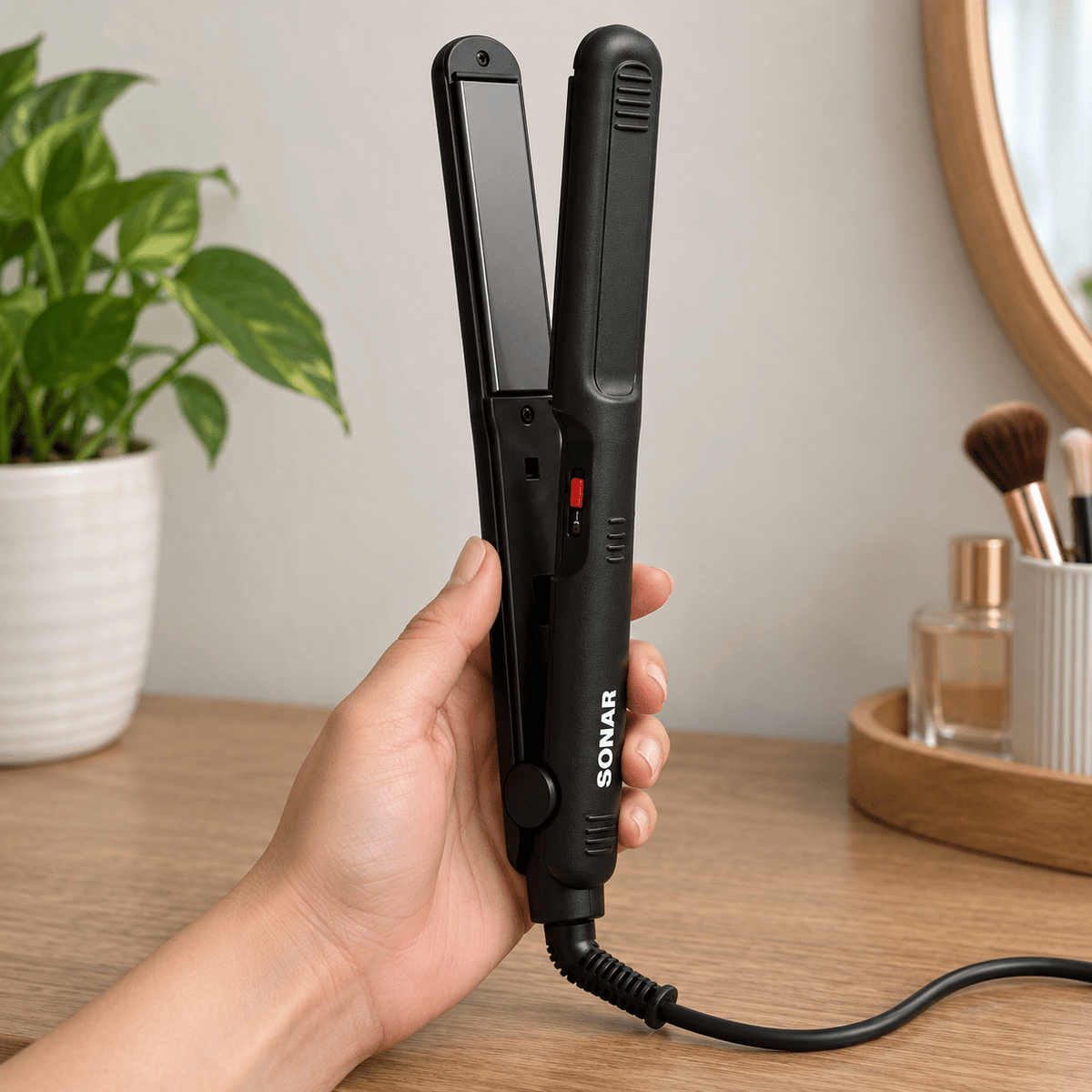 SONAR SN-698 crna pegla za kosu – SONAR pegle SN-698 – – slika 3