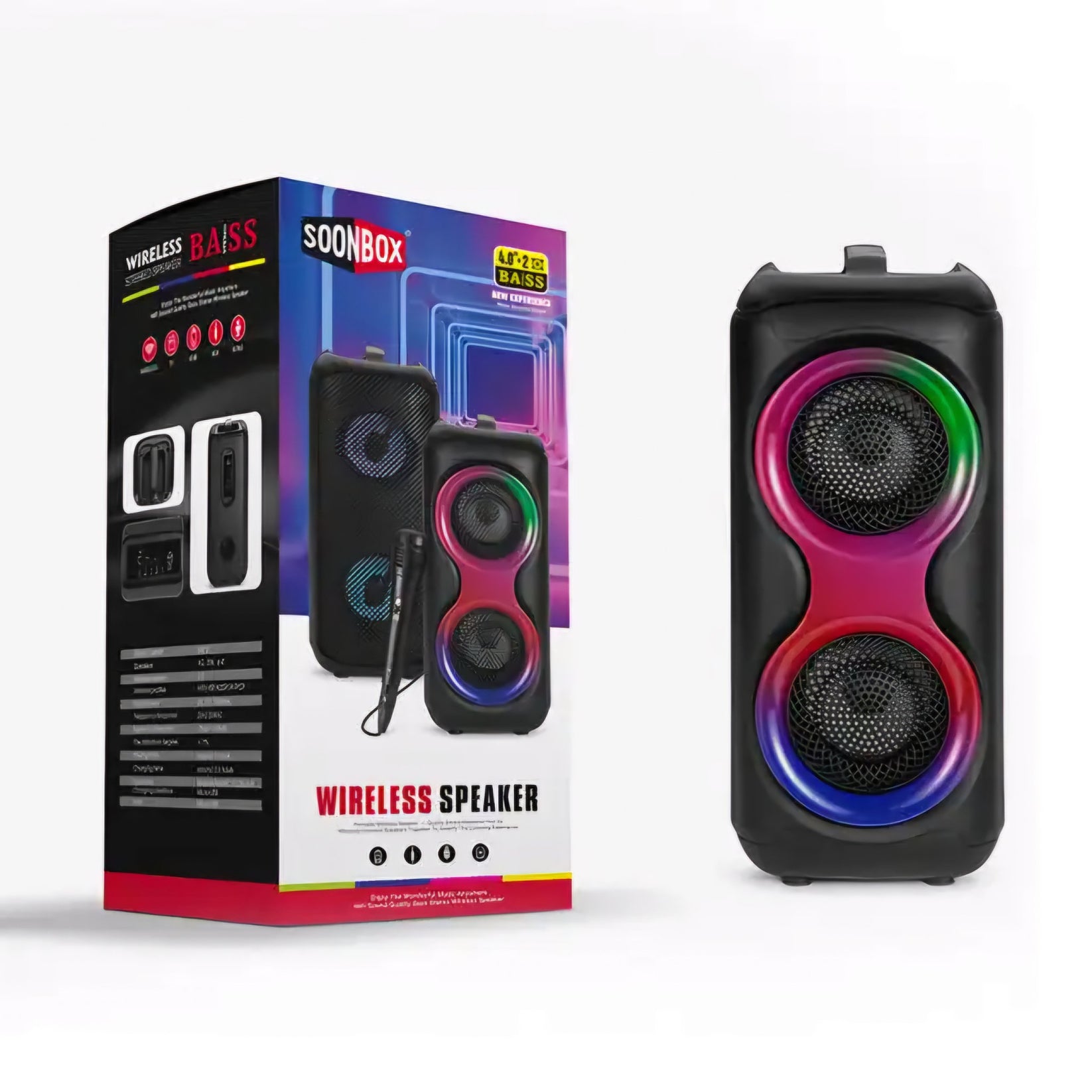 SOONBOX Bežični Zvučnik s Moćnim Basom – – – slika 1