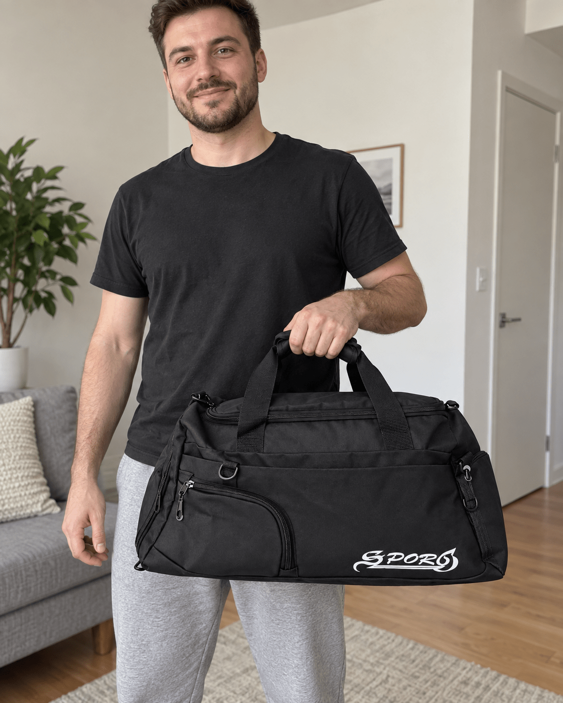 Sportska torba s kosim natpisom SPORT – Sportske i putne torbe – Mala Crna – slika 4