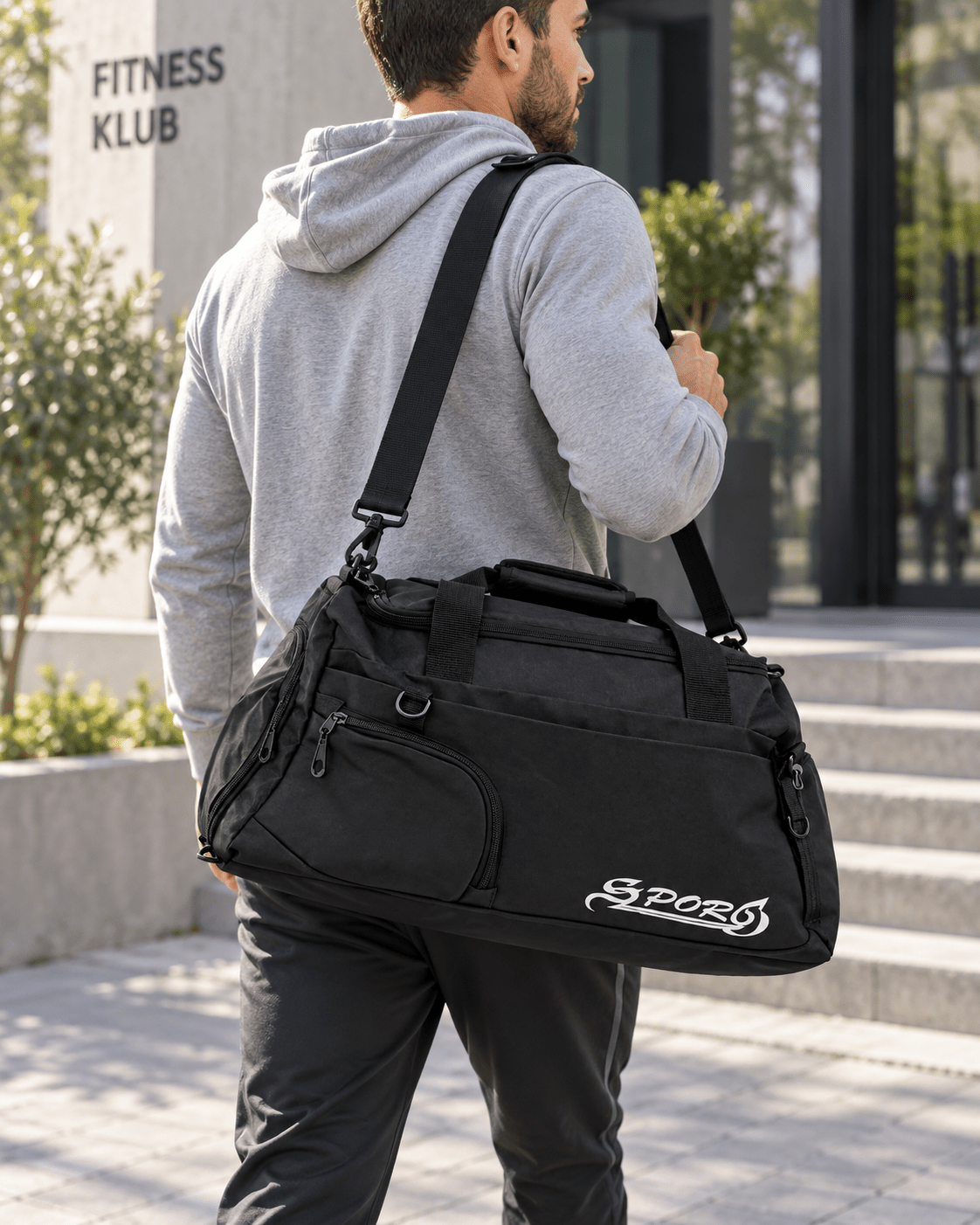 Sportska torba s kosim natpisom SPORT – Sportske i putne torbe – Mala Crna – slika 3