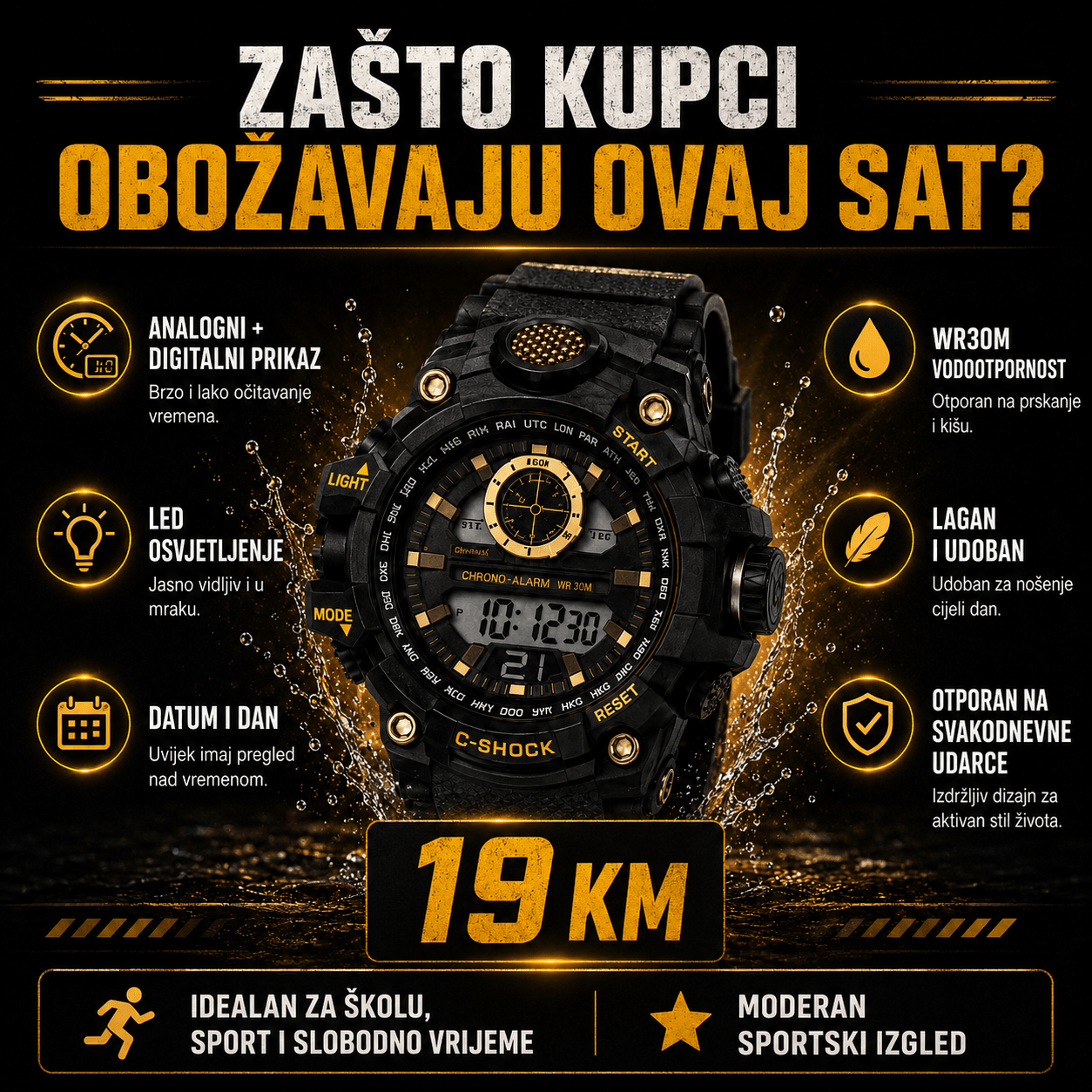 Sportski Ručni Sat – – – slika 3