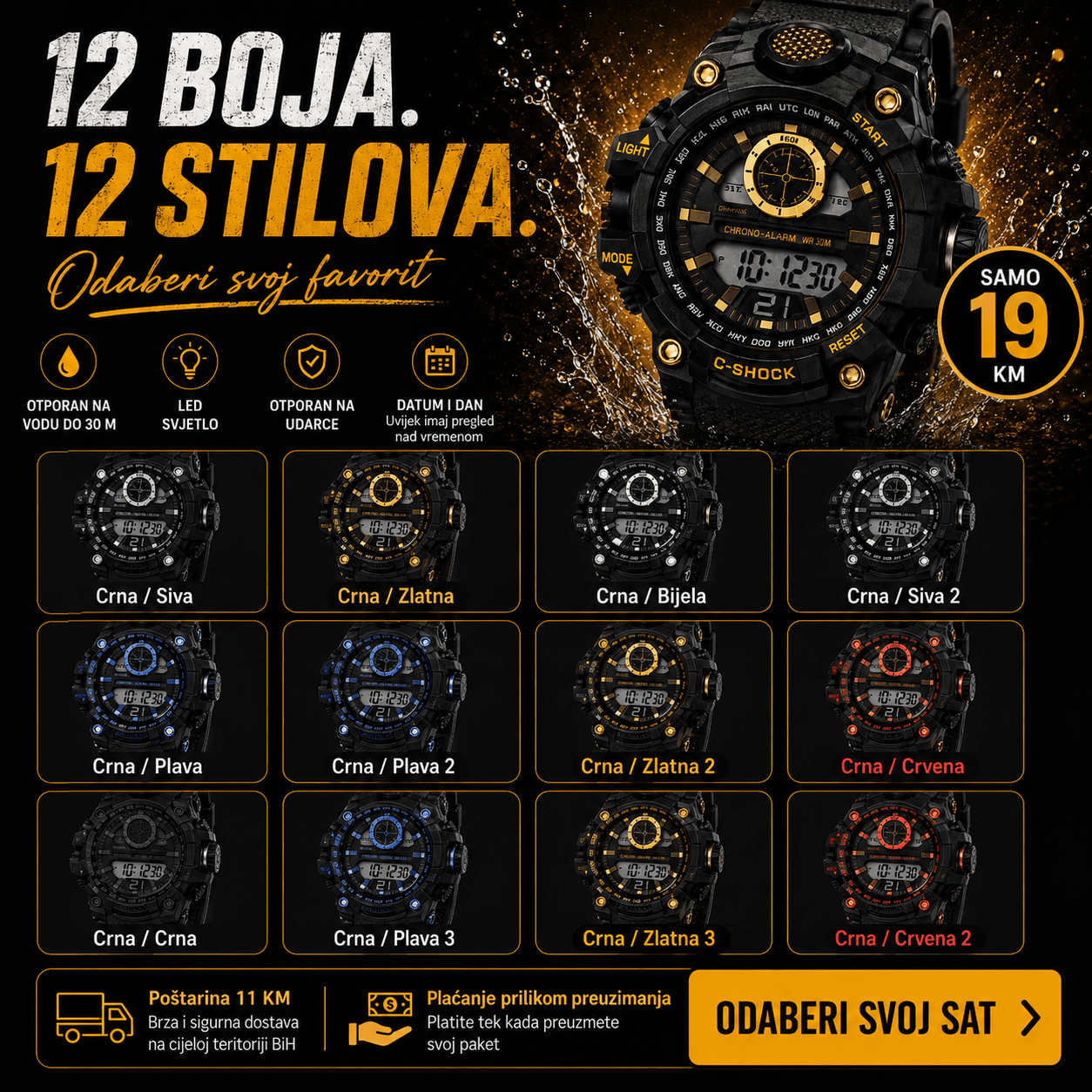 Sportski Ručni Sat – – – slika 8
