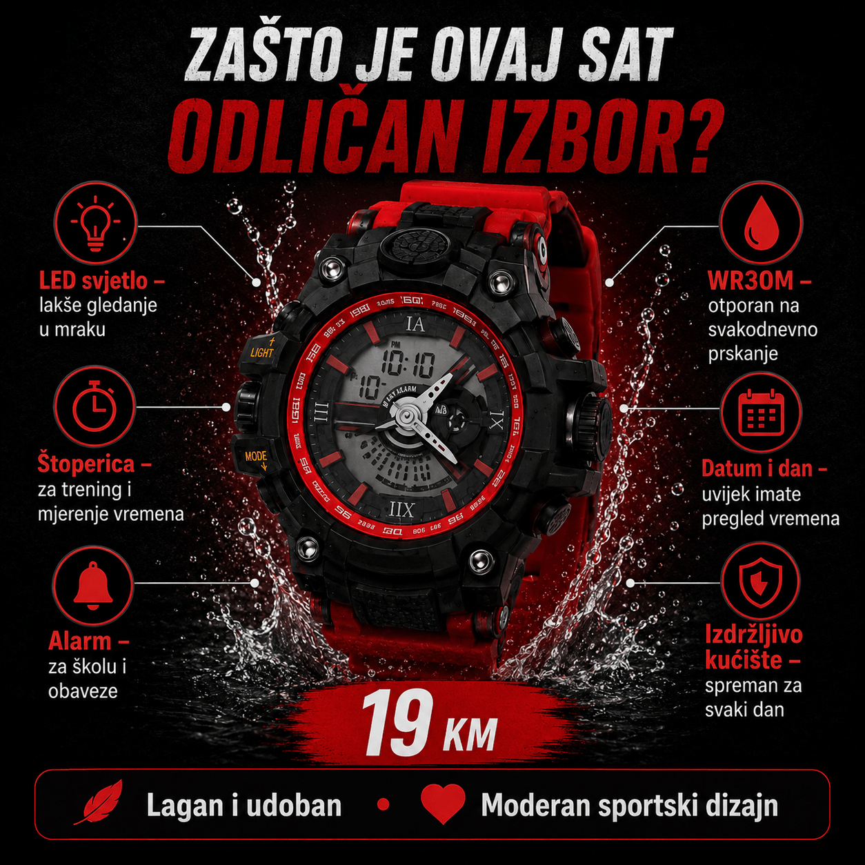 Sportski Ručni Sat – – – slika 3