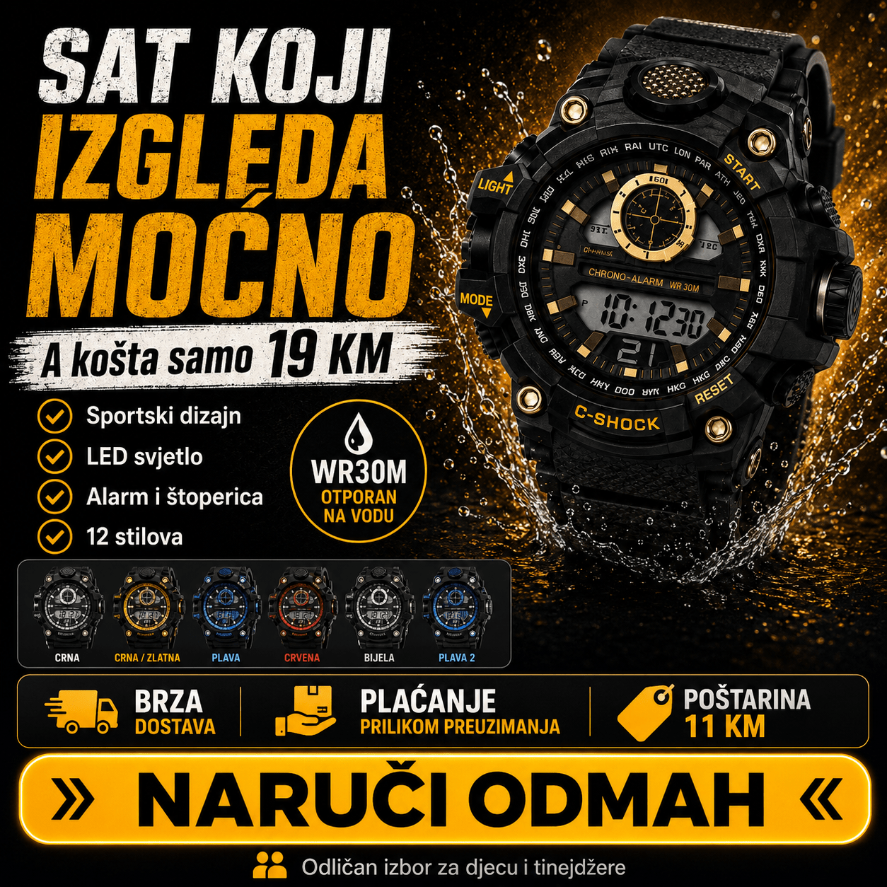 Sportski Ručni Sat – – – slika 4