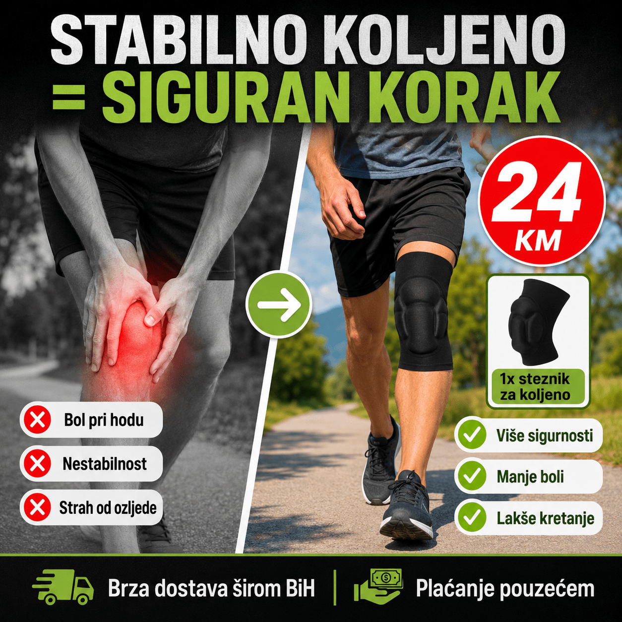 Sportski Steznik za Koljeno – – – slika 2