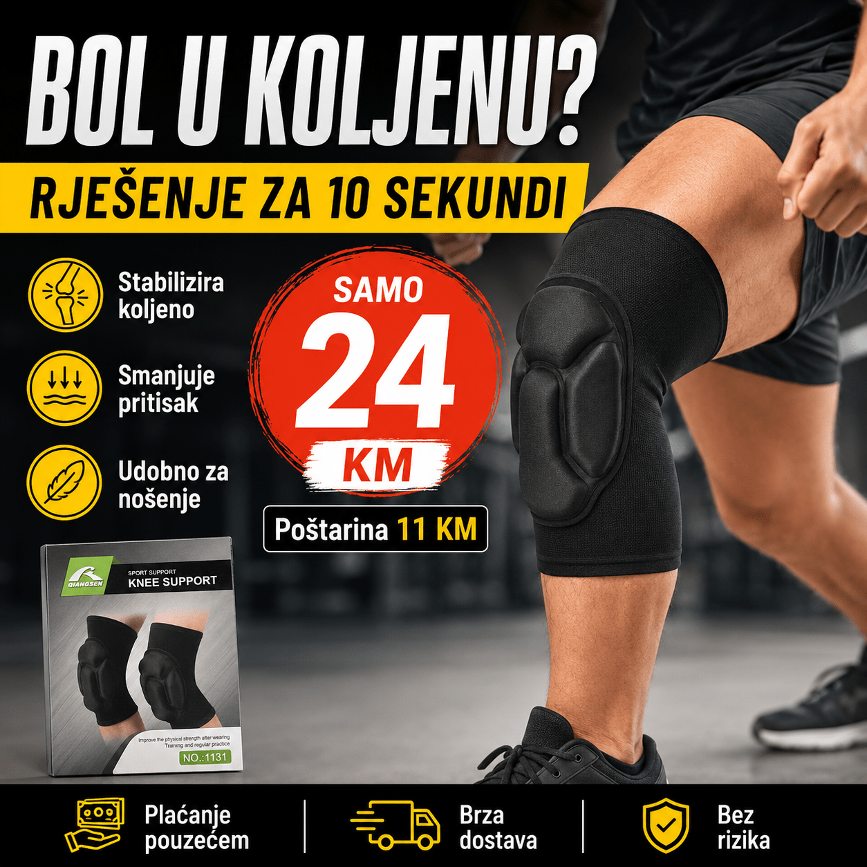Sportski Steznik za Koljeno – – – slika 3