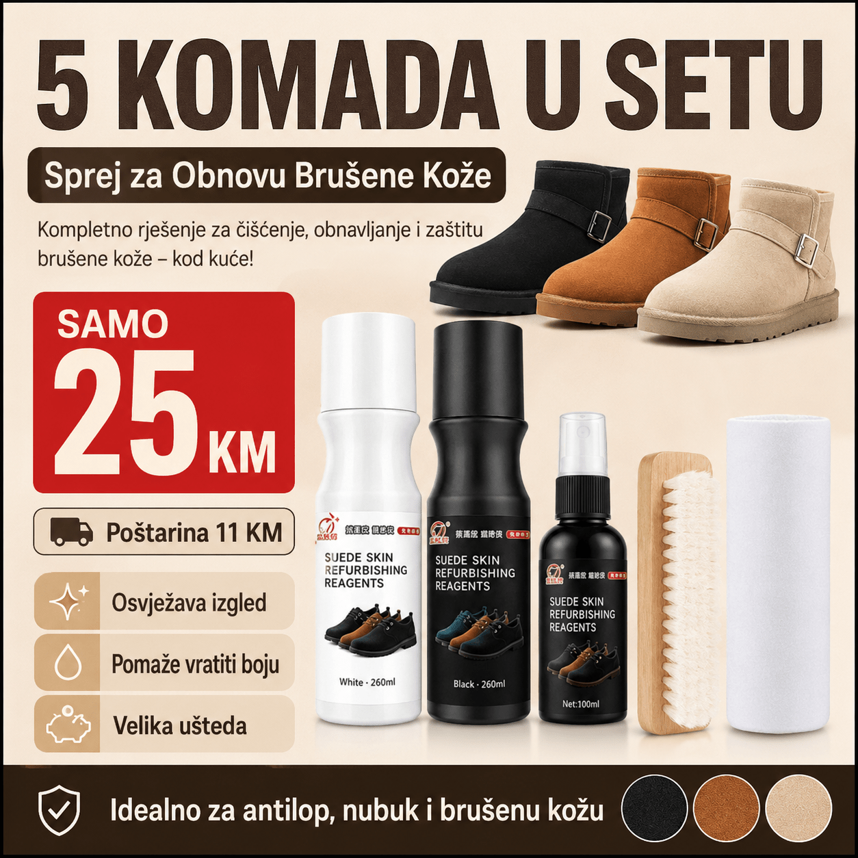 Sprej za Obnovu Brušene Kože – – – slika 3