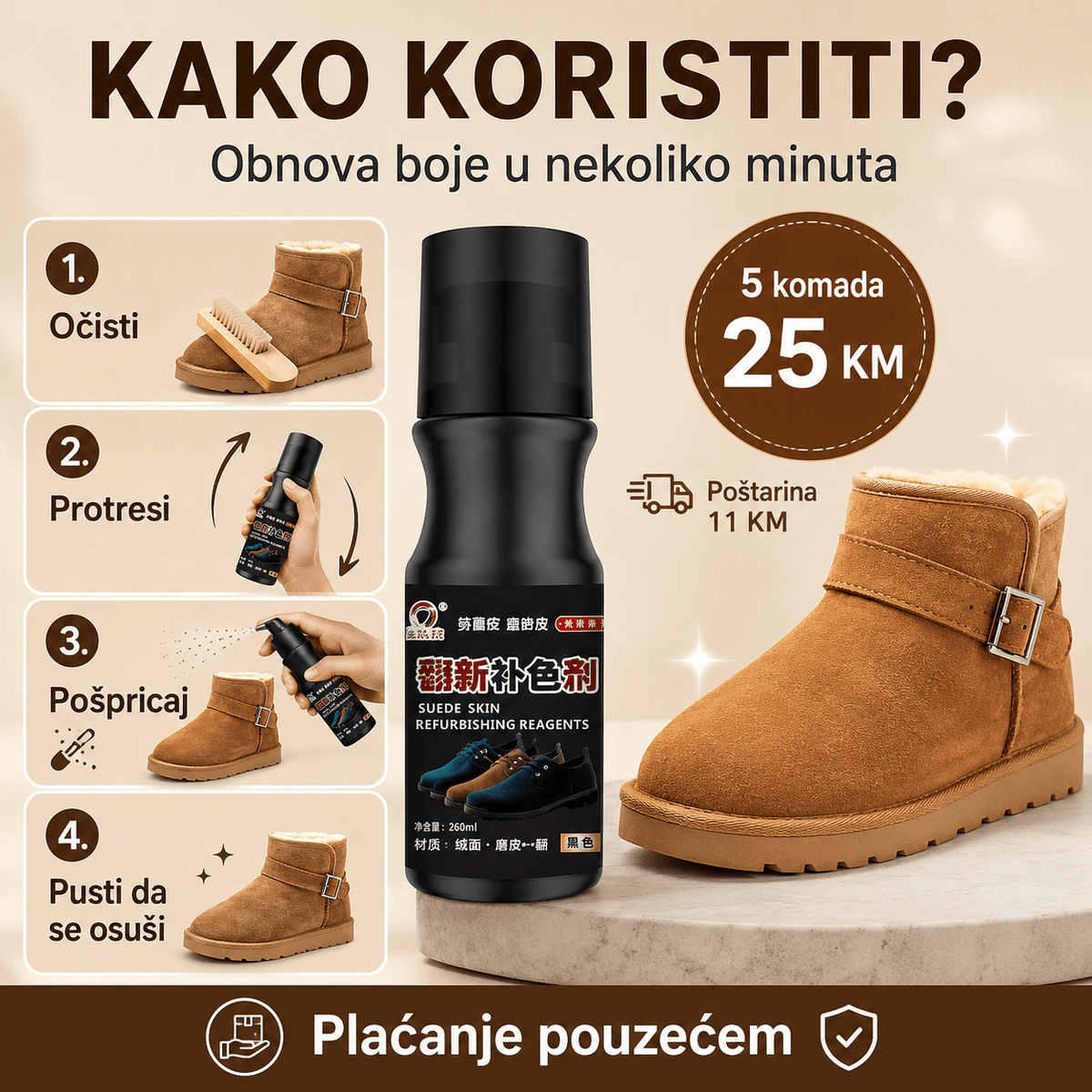 Sprej za Obnovu Brušene Kože – – – slika 5