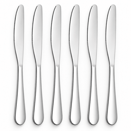 Srebrni stolni noževi – set 6 komada, 23,1 cm – Setovi srebrnih stolnih noževa – – slika 1