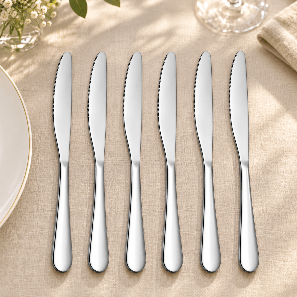 Srebrni stolni noževi – set 6 komada, 23,1 cm – Setovi srebrnih stolnih noževa – – slika 2