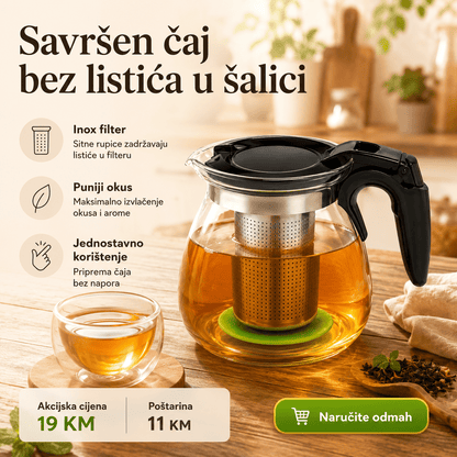 Stakleni Čajnik 1100 ml – – – slika 1