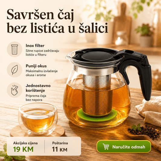 Stakleni Čajnik 1100 ml – – – slika 1
