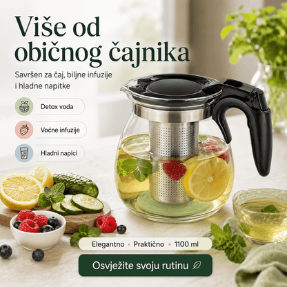 Stakleni Čajnik 1100 ml – – – slika 6