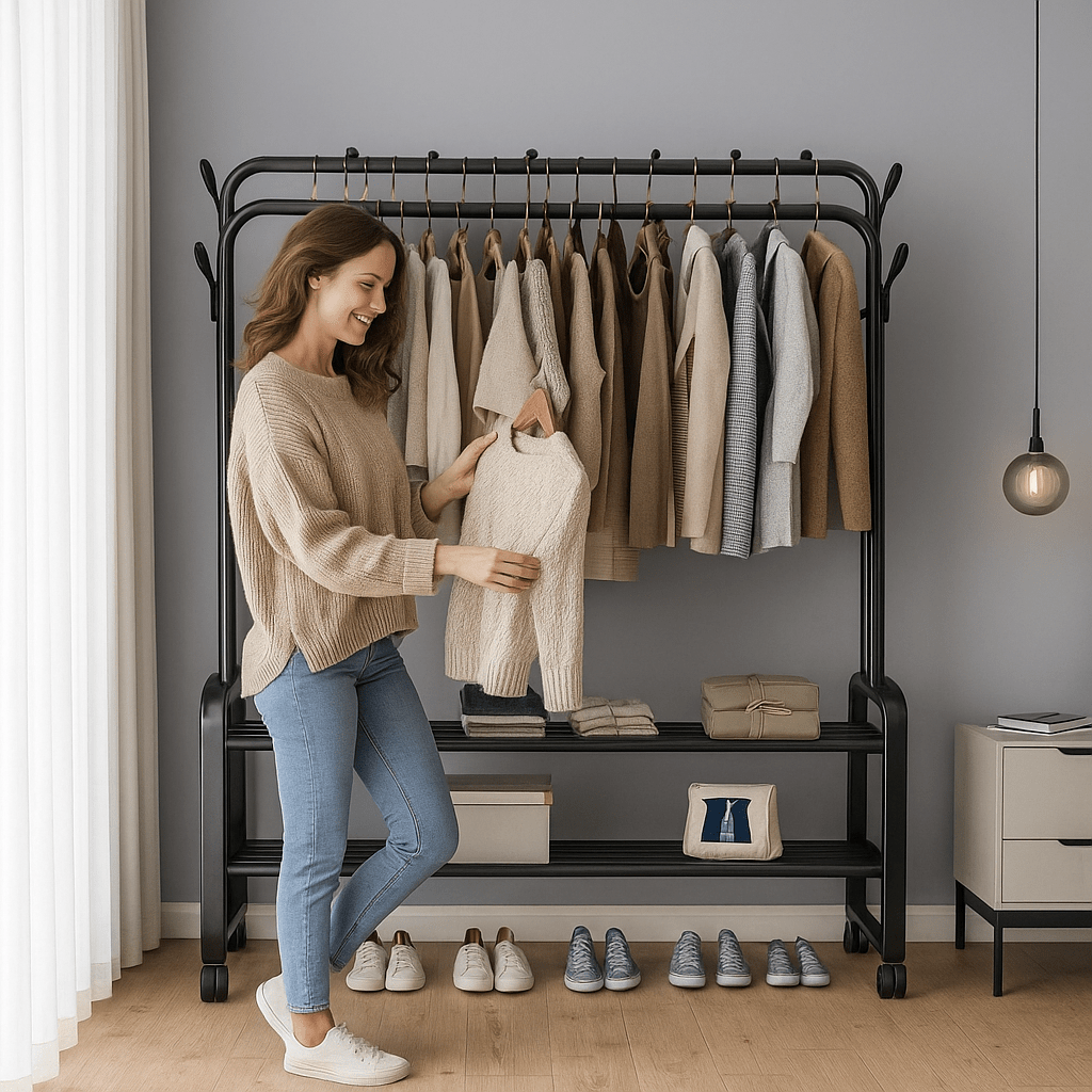 Stalak za Odjeću s Policama - SAMO KLIKNI
