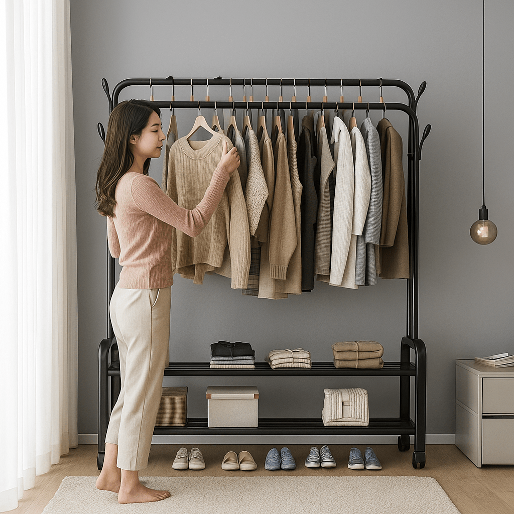 Stalak za Odjeću s Policama - SAMO KLIKNI