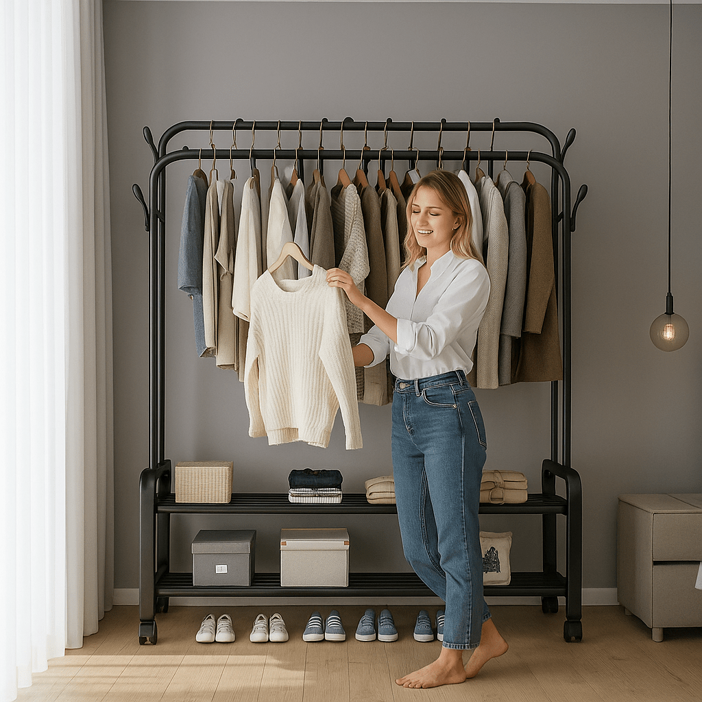 Stalak za Odjeću s Policama - SAMO KLIKNI