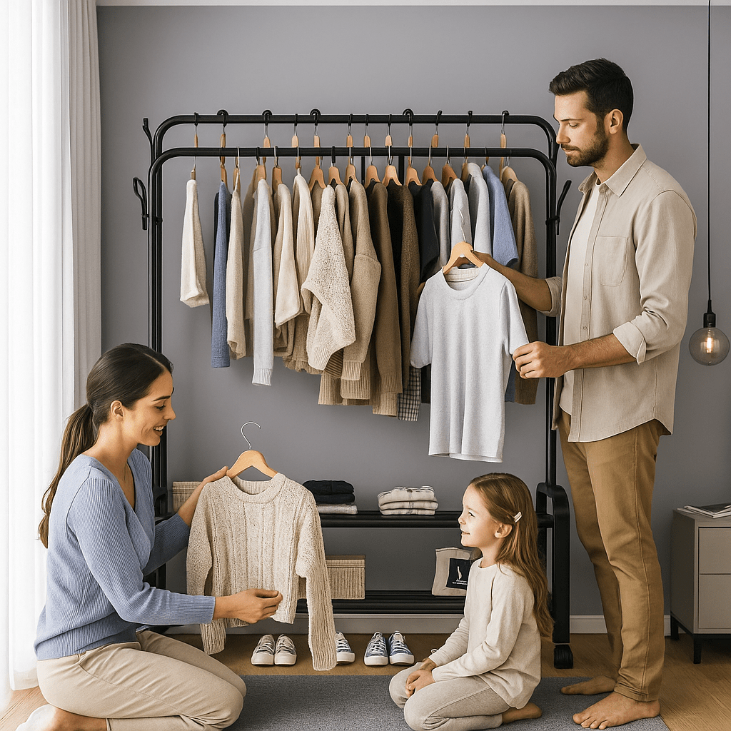 Stalak za Odjeću s Policama - SAMO KLIKNI