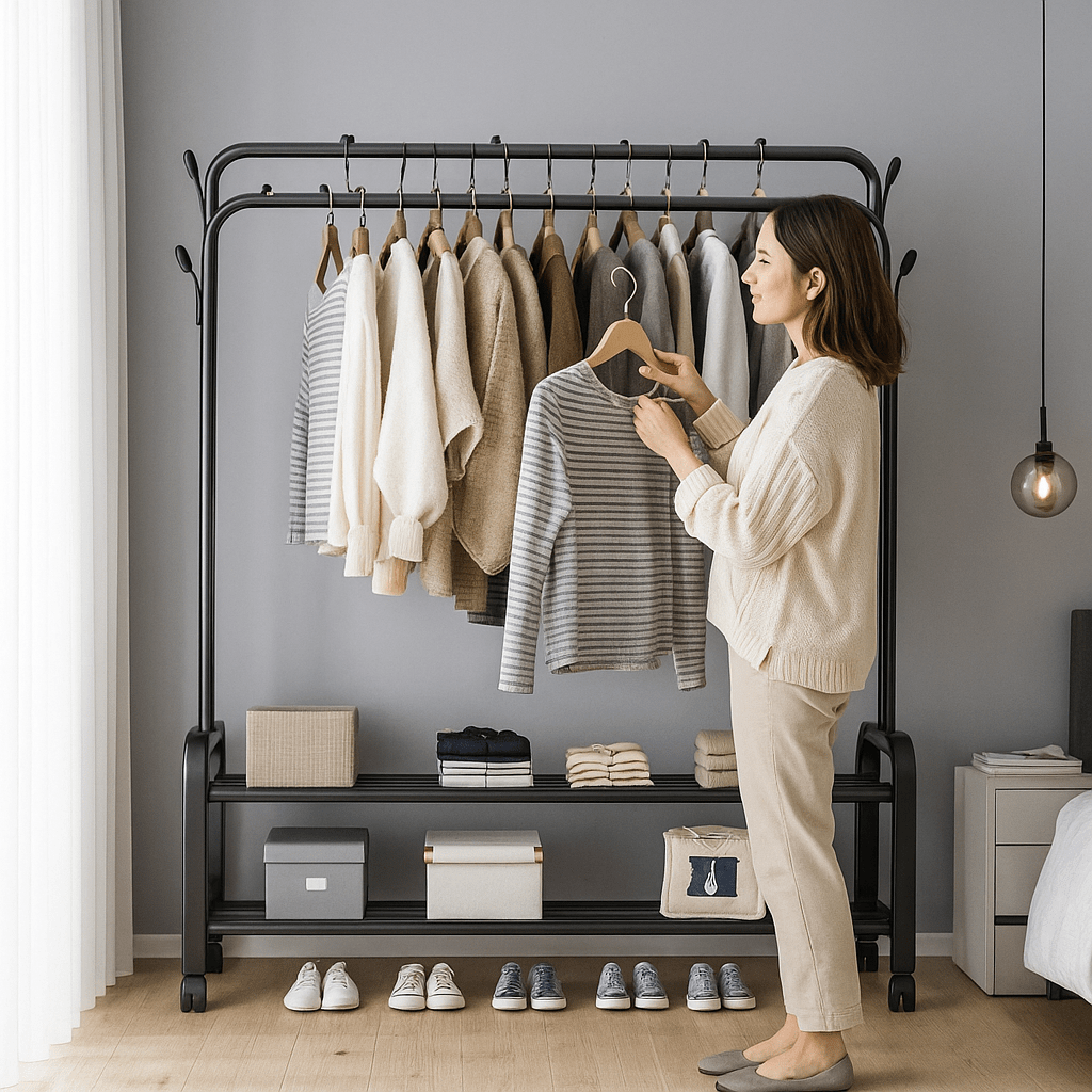 Stalak za Odjeću s Policama - SAMO KLIKNI