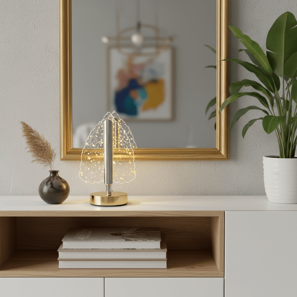 Stolna LED Lampa "Zlatni List" – Rasvjeta – Univerzalna – slika 5