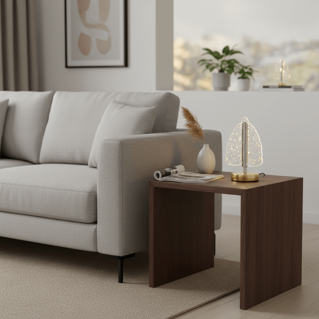 Stolna LED Lampa "Zlatni List" – Rasvjeta – Univerzalna – slika 3