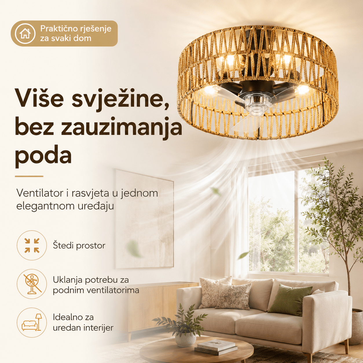 Stropna Ventilator Lampa – – – slika 5