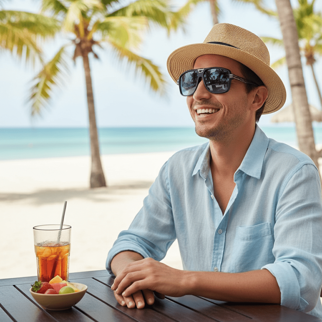 Sunčane Naočale s Plavim Lećama – Naočale – Crni okvir, Plave leće – slika 5