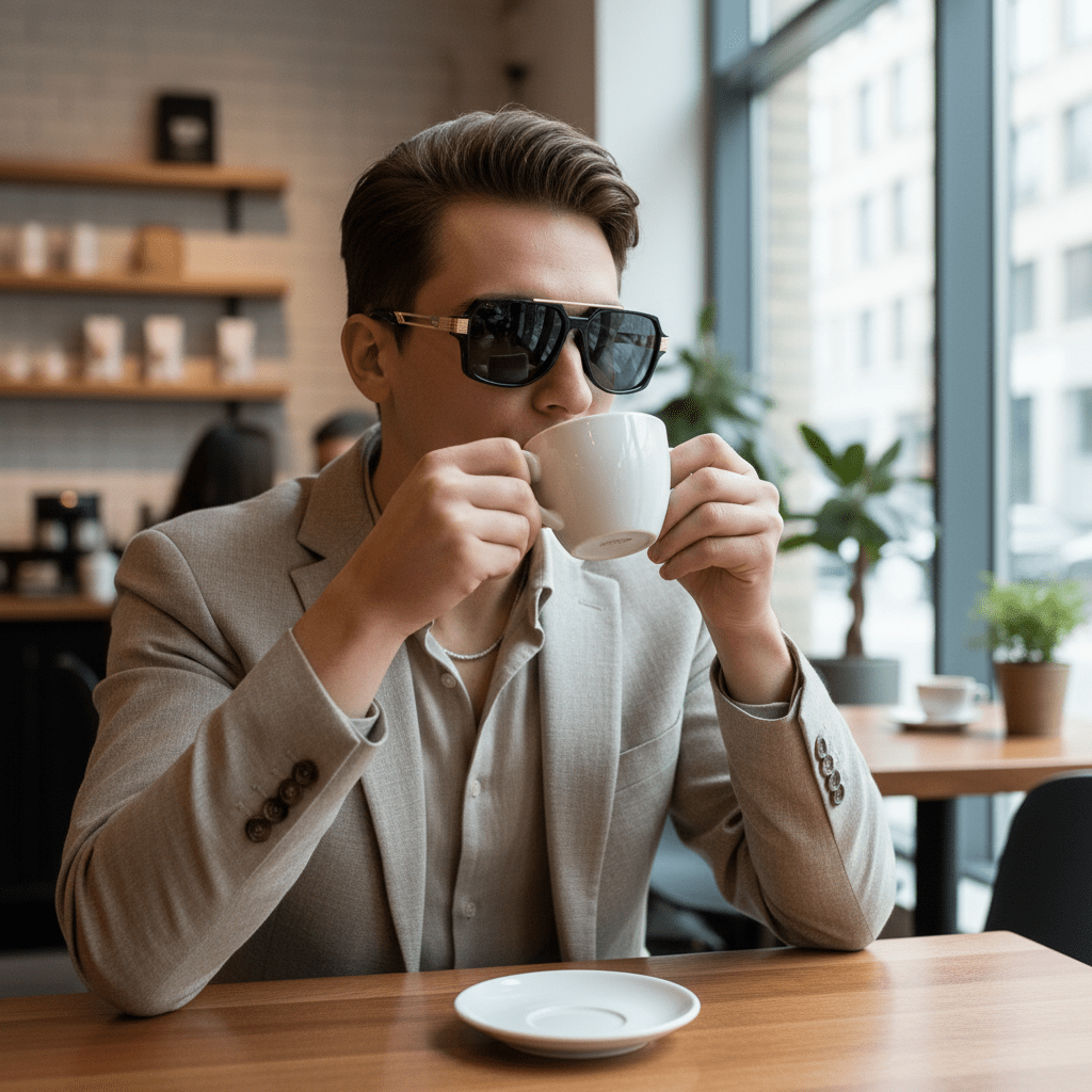 Sunčane Naočale s Premium Zlatnim Detaljima – Naočale za sunce – Crna/Zlatna – slika 2