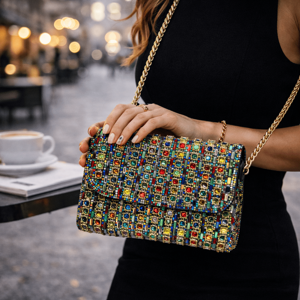 Svečana Torbica s Kristalima - SAMO KLIKNI