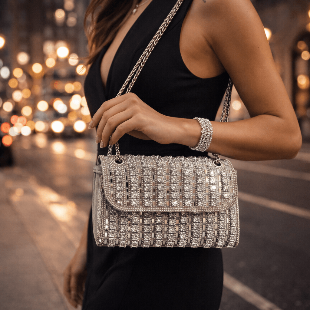 Svečana Torbica s Kristalima - SAMO KLIKNI