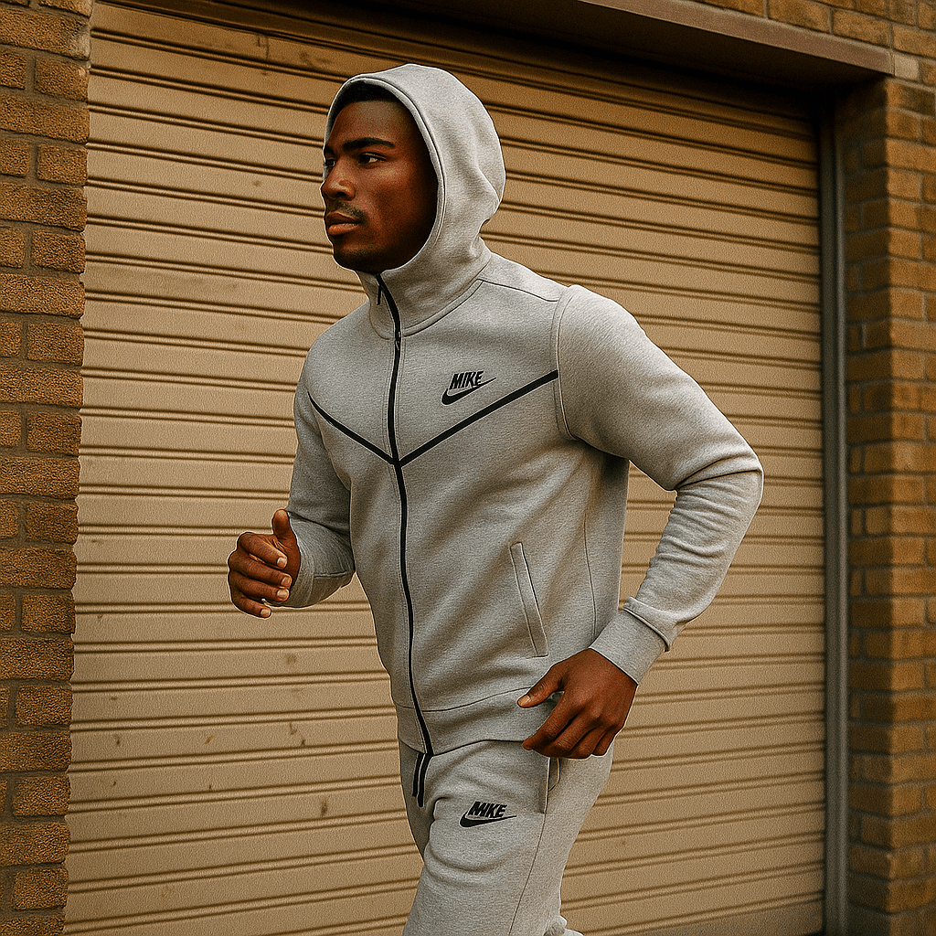 Svjetlosiva muška trenirka s kapuljačom - SAMO KLIKNI