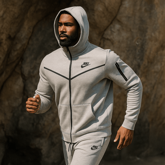 Svjetlosiva muška trenirka s kapuljačom - SAMO KLIKNI