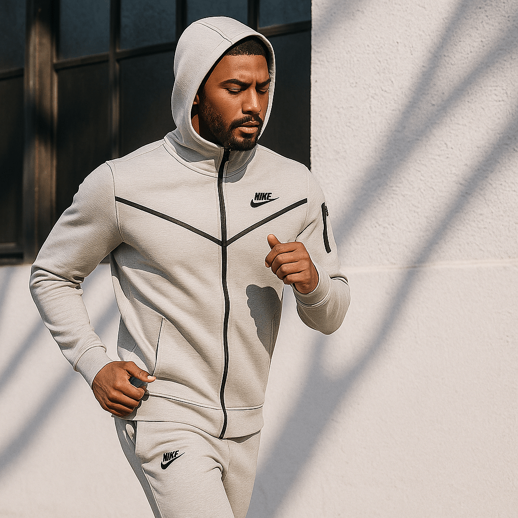 Svjetlosiva muška trenirka s kapuljačom - SAMO KLIKNI