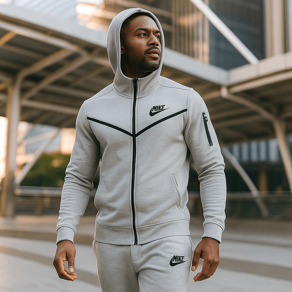 Svjetlosiva muška trenirka s kapuljačom - SAMO KLIKNI